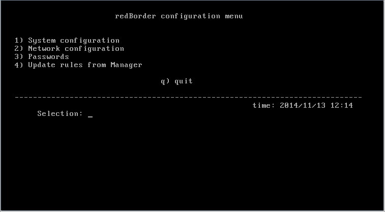 Menú de configuración de los sensores IPS