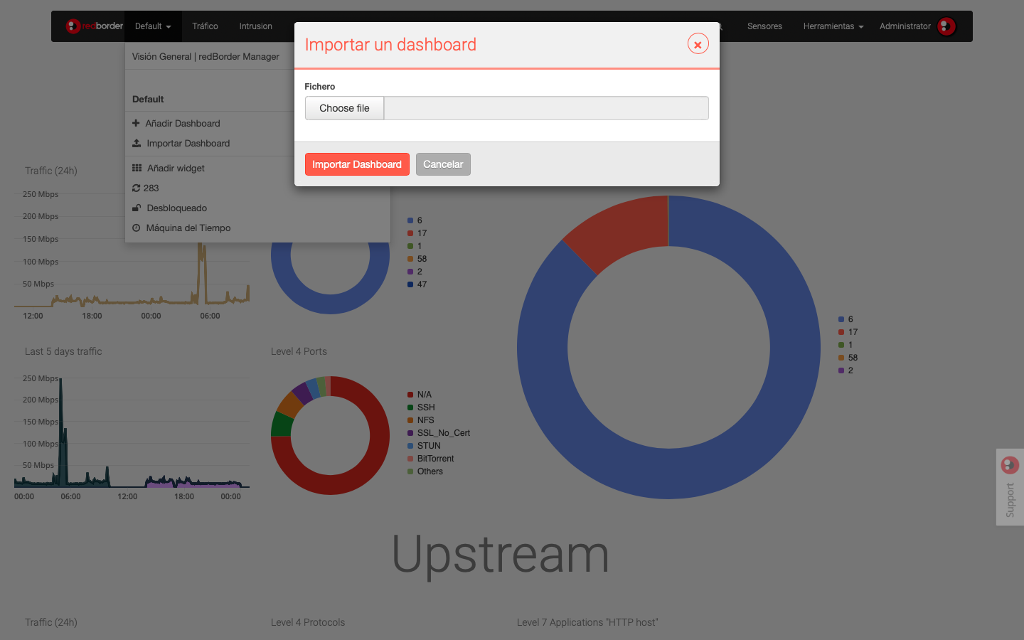 Importar dashboard