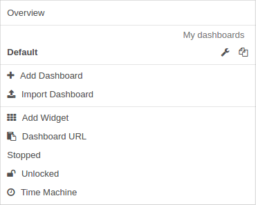 dashboard menu